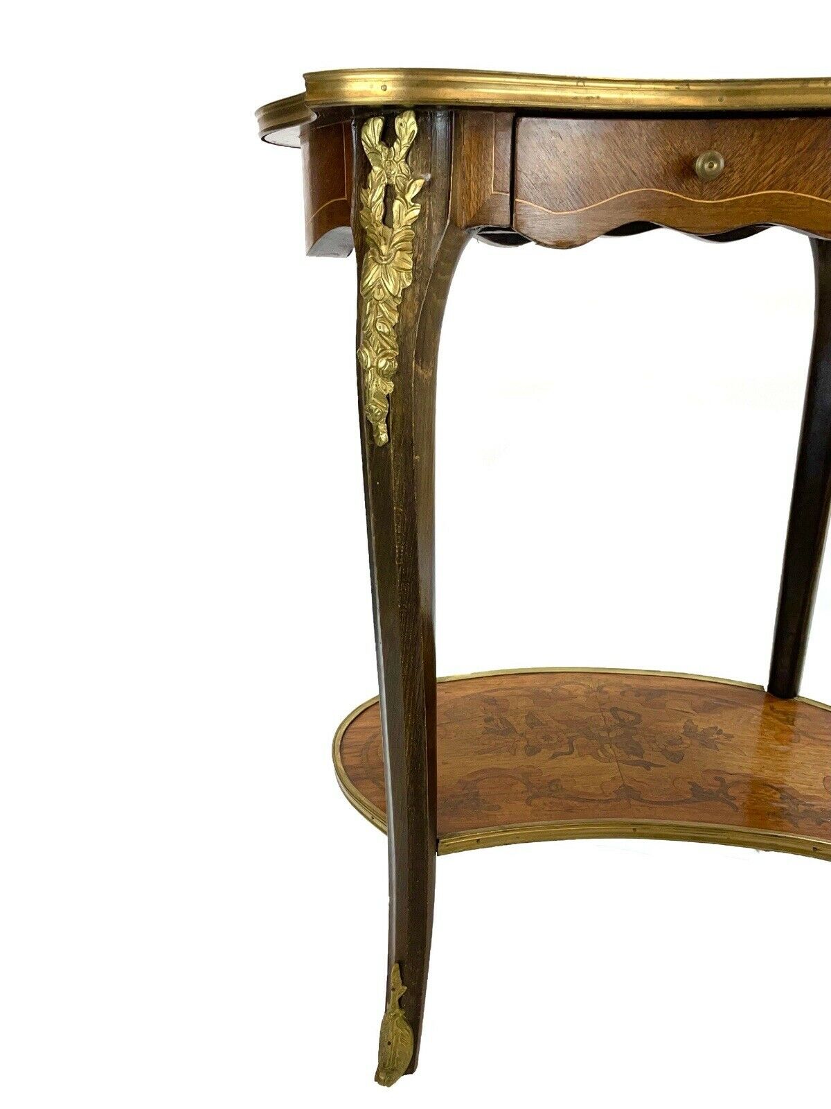 Pair Of Louis XVI Style Kidney Shaped Tables