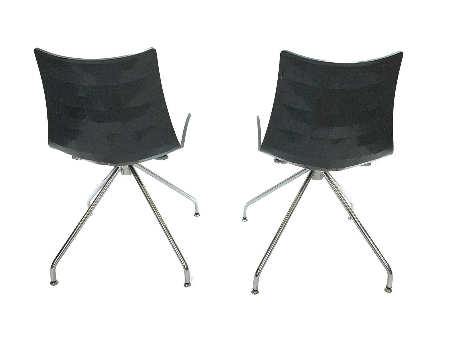 Scab Zebra, Revolving Dining Chairs And Associated Table