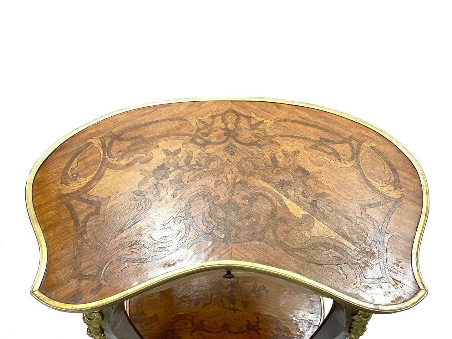 Pair Of Louis XVI Style Kidney Shaped Tables
