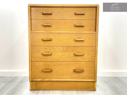 Mid Century, G Plan / E Gomme Brandon Set of 5 Chest Chest of Drawers