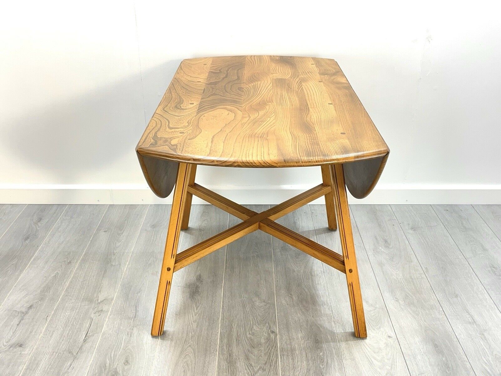 Ercol Model 377, Vintage Elm Drop Leaf Dining Table