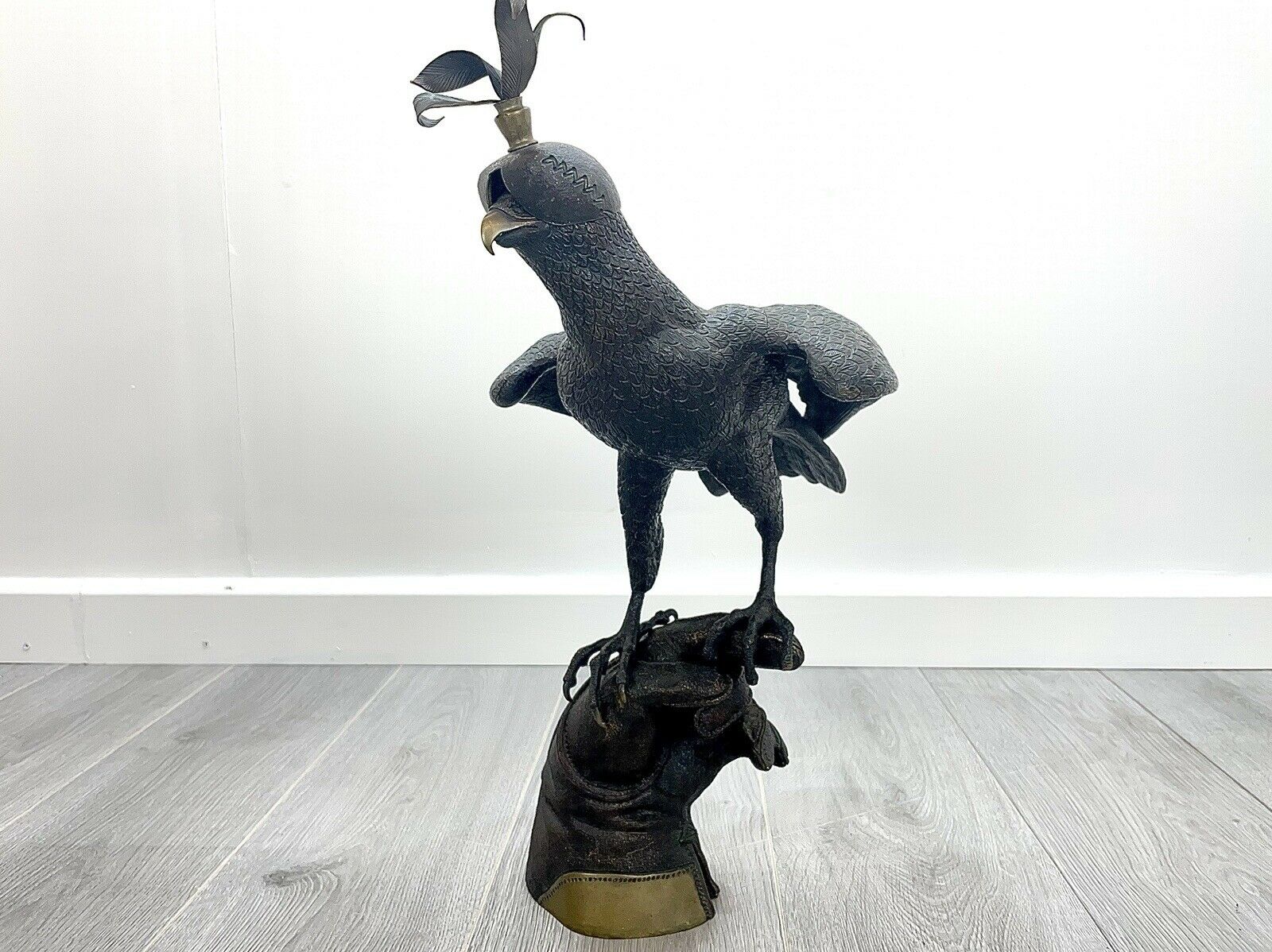 Bronze Falcon, Perched Upon a Falconers Glove - In The Manner of Gallo