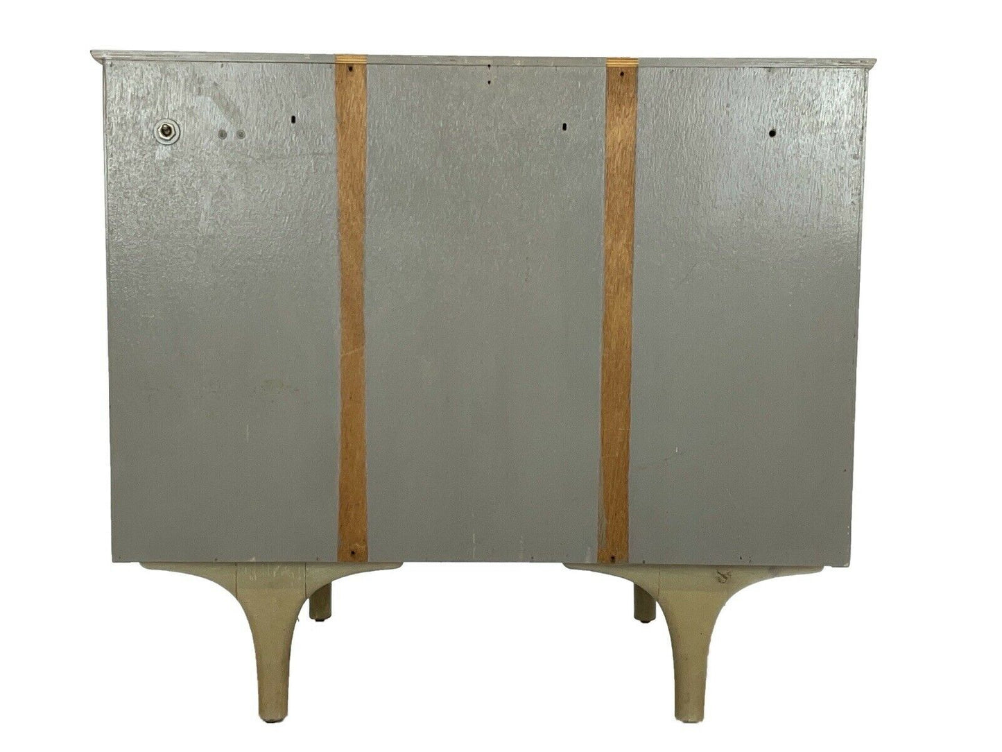 Mid Century, 1960's, 3 Drawer Taupe Coloured Veneer, Chest Of Drawers
