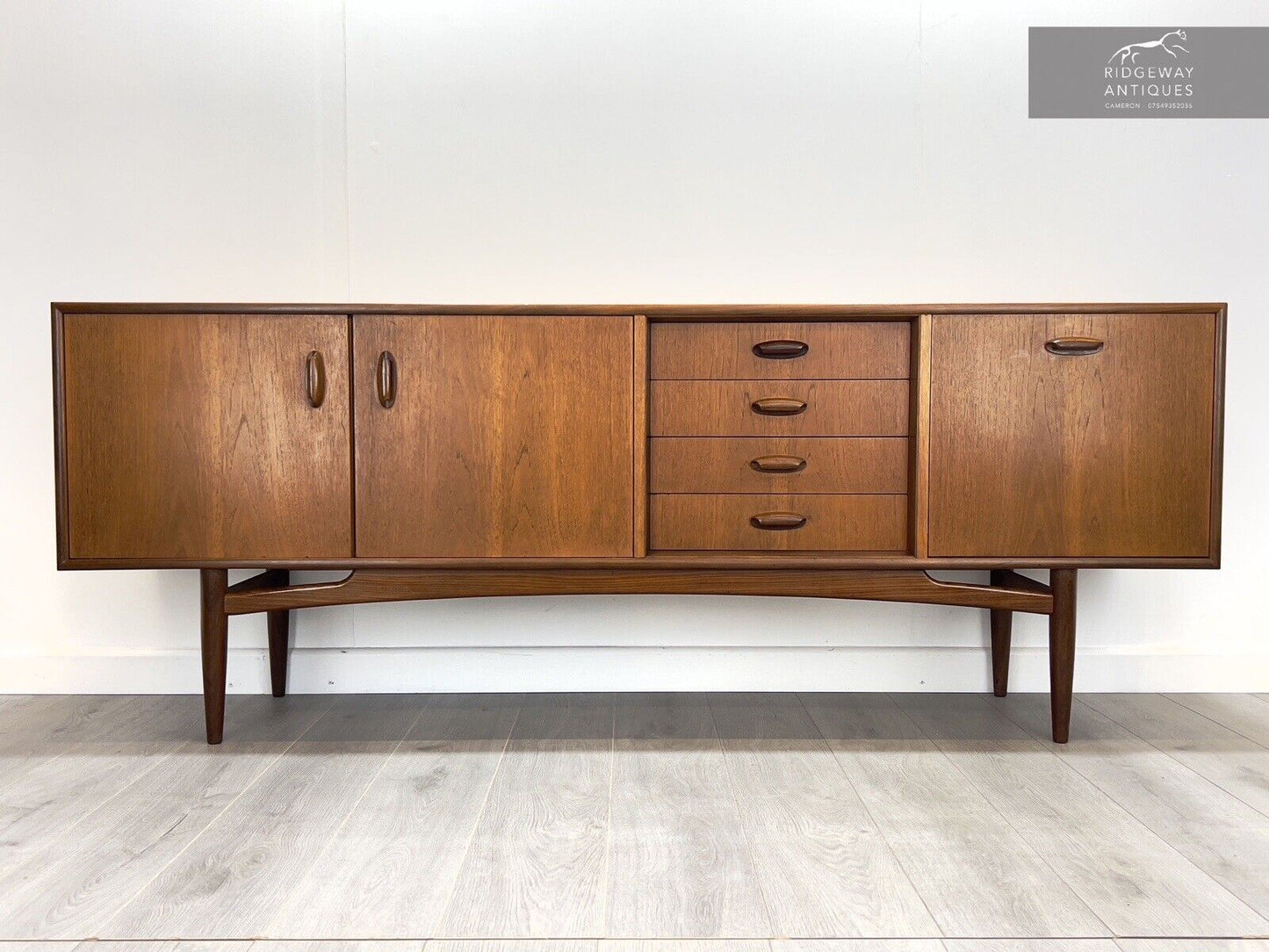 G Plan Brasilia, Mid Century Teak Sideboard / Credenza