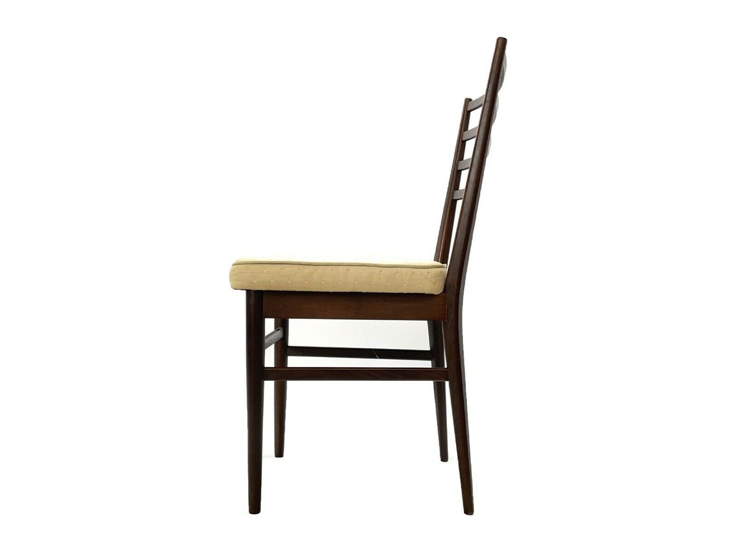 Meredew, Vintage Set Of 6 Mahogany Stain, Ladder Back Dining Chairs