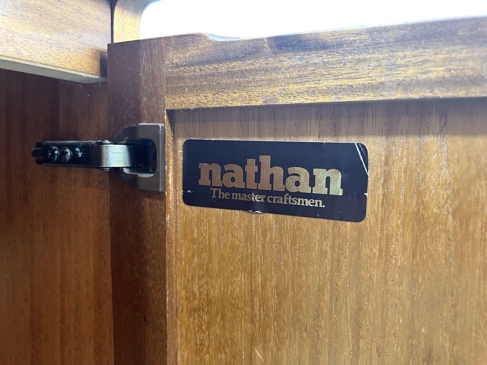 Nathan Squares, Mid Century Teak Media Cabinet / Sideboard
