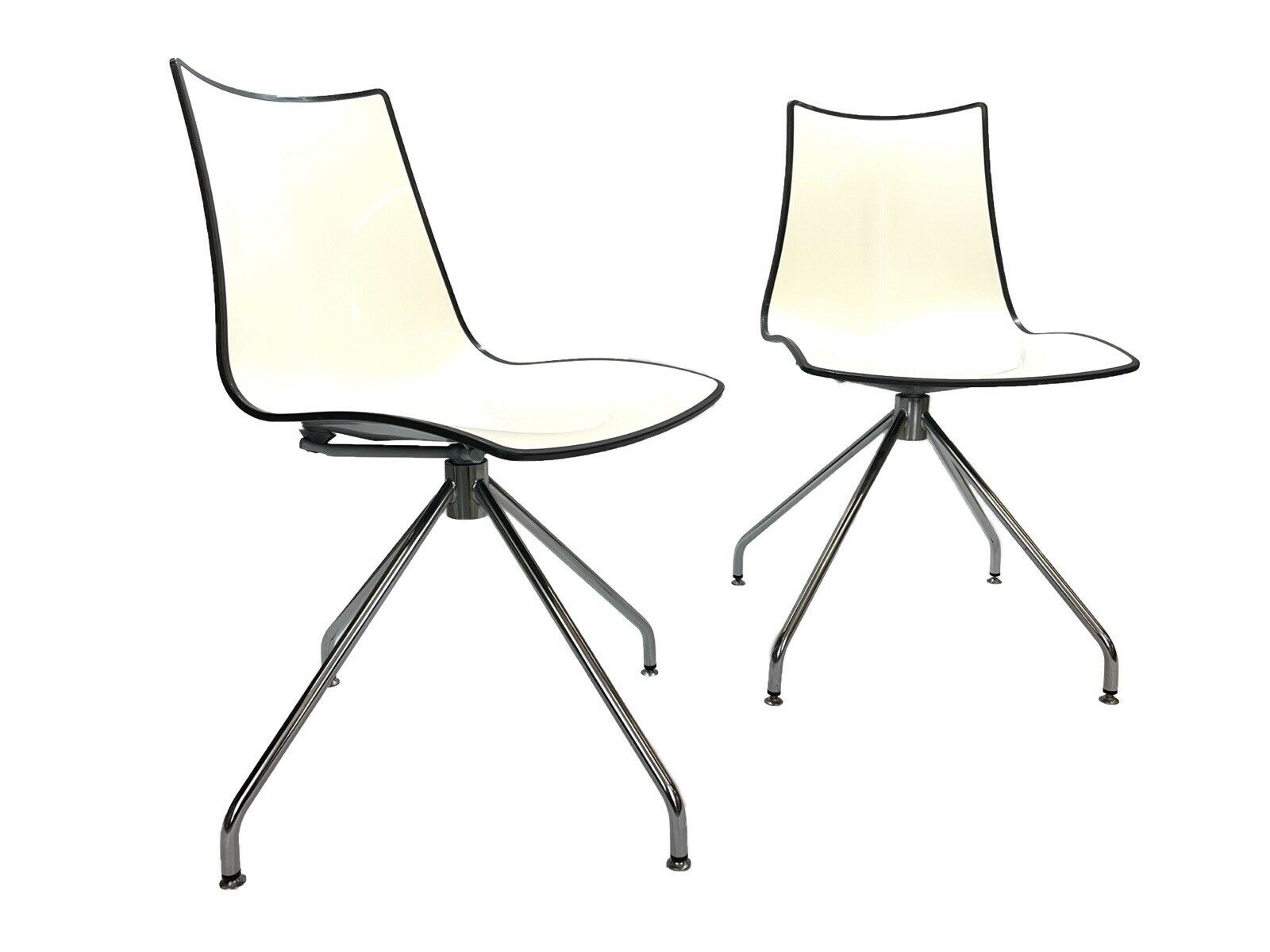 Scab Zebra, Revolving Dining Chairs And Associated Table