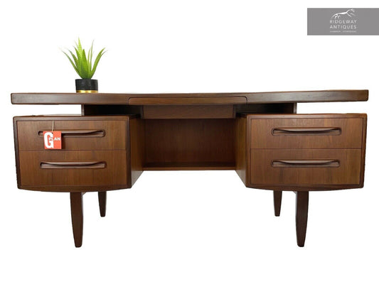 G Plan Fresco, Mid-Century Modern, Teak Desk - V.B. Wilkins