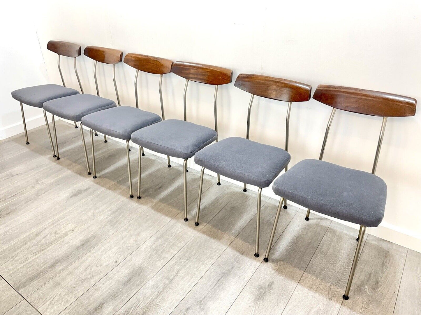 John & Sylvia Reid for Stag S Range, Set of 6 Mid Century Dining Chairs