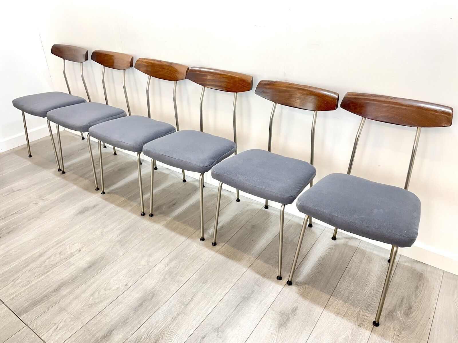 John & Sylvia Reid for Stag S Range, Set of 6 Mid Century Dining Chairs