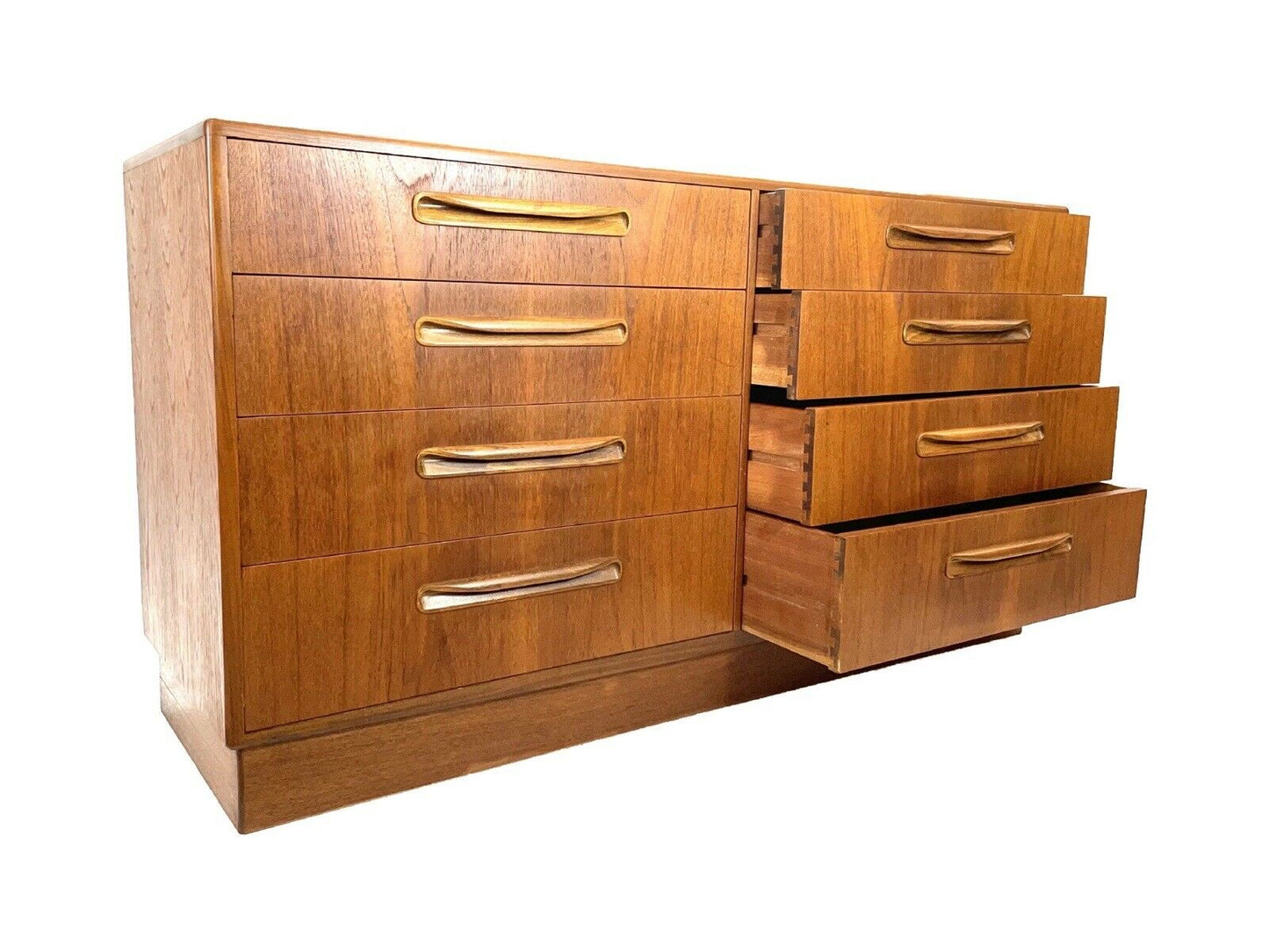 G Plan Fresco, Mid Century Modern, Bank Of 8 Drawers / Chest Of Drawers