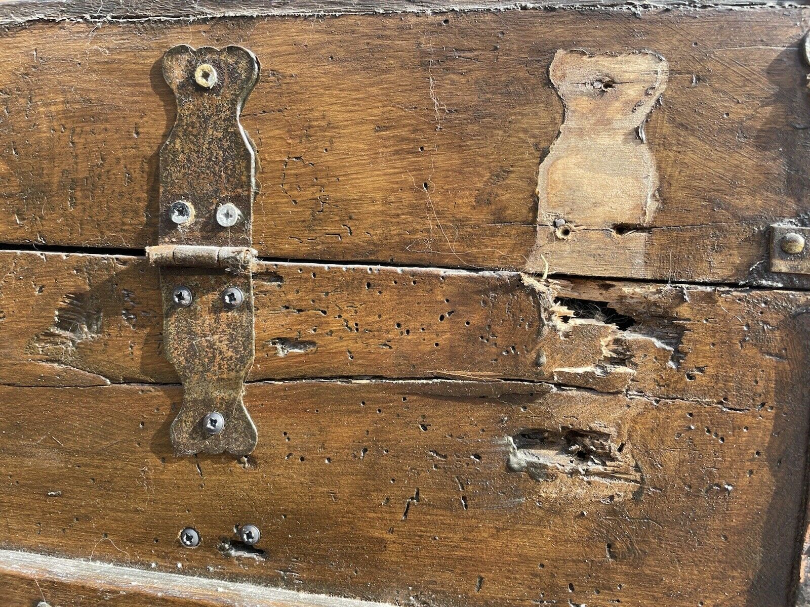 Antique Flat Top Trunk / Chest
