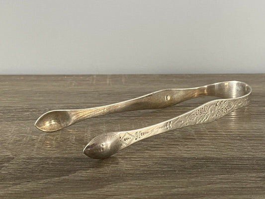 Large Silver Sugar Tongs By Peter, Ann & William Bateman, 1800