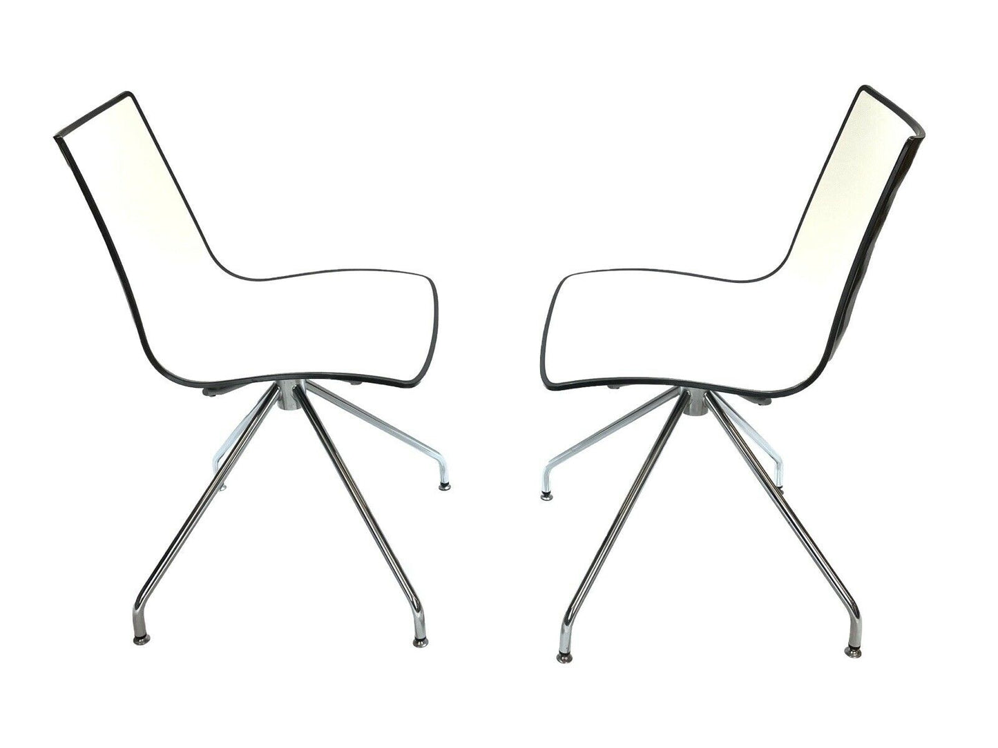 Scab Zebra, Revolving Dining Chairs And Associated Table