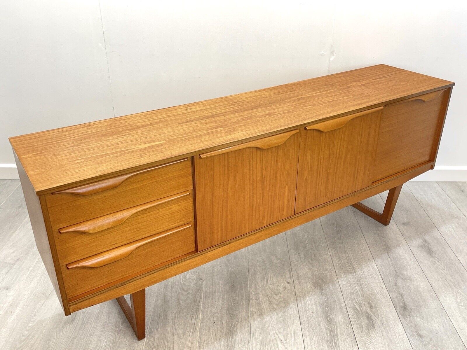 A Mid Century, Vintage Veneered Sideboard  in The Dunvegan Style