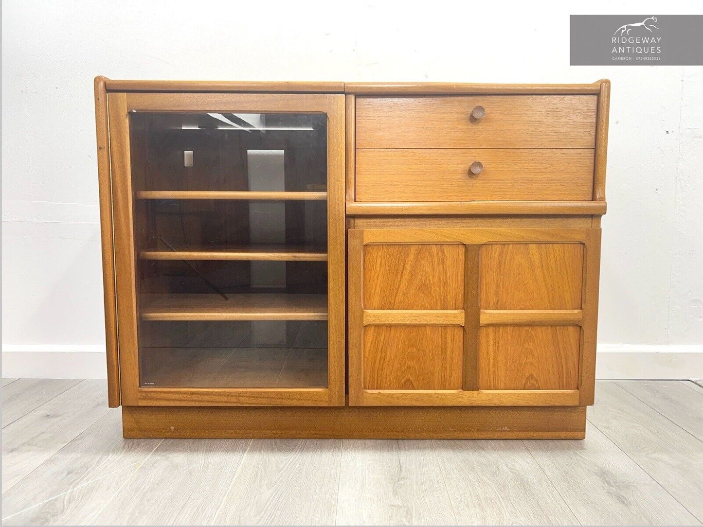 Nathan Squares, Mid Century Teak Hi-Fi Cabinet