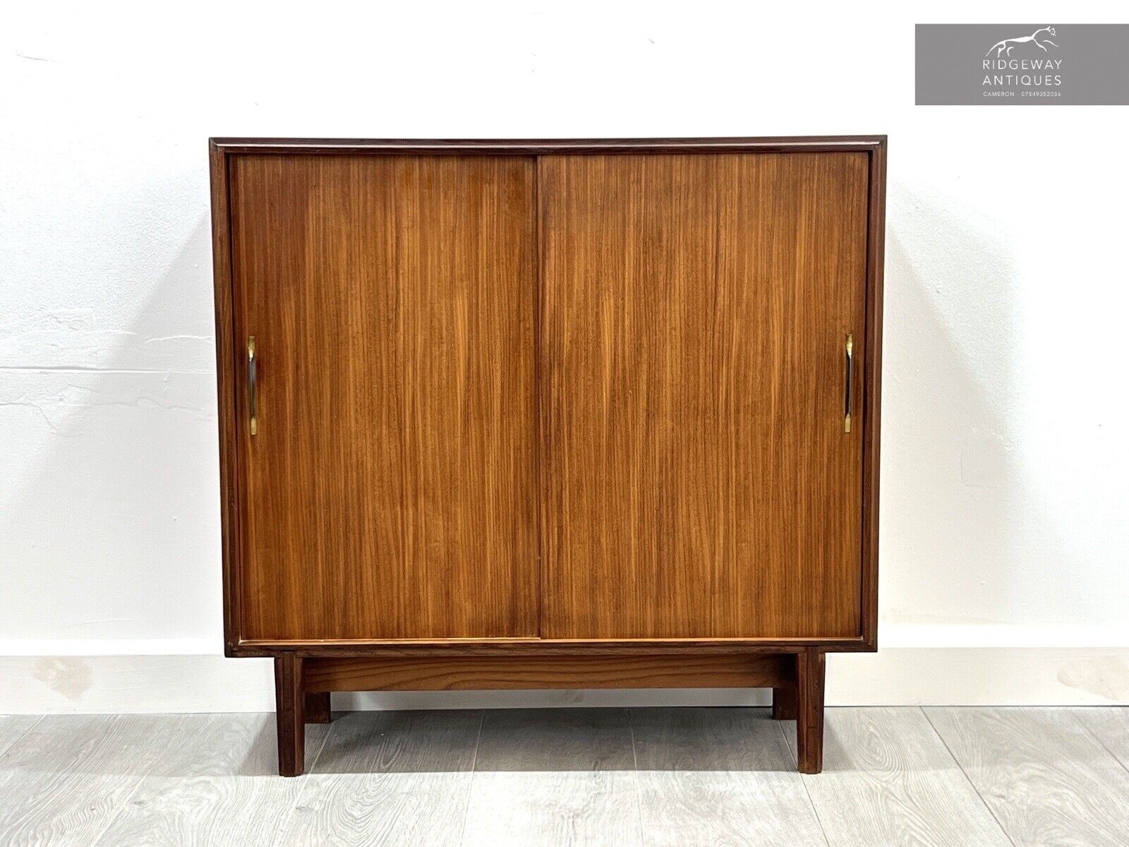 Multi Width From Beaver & Tapley, Mid Century Sliding Door Afromosia Cabinet