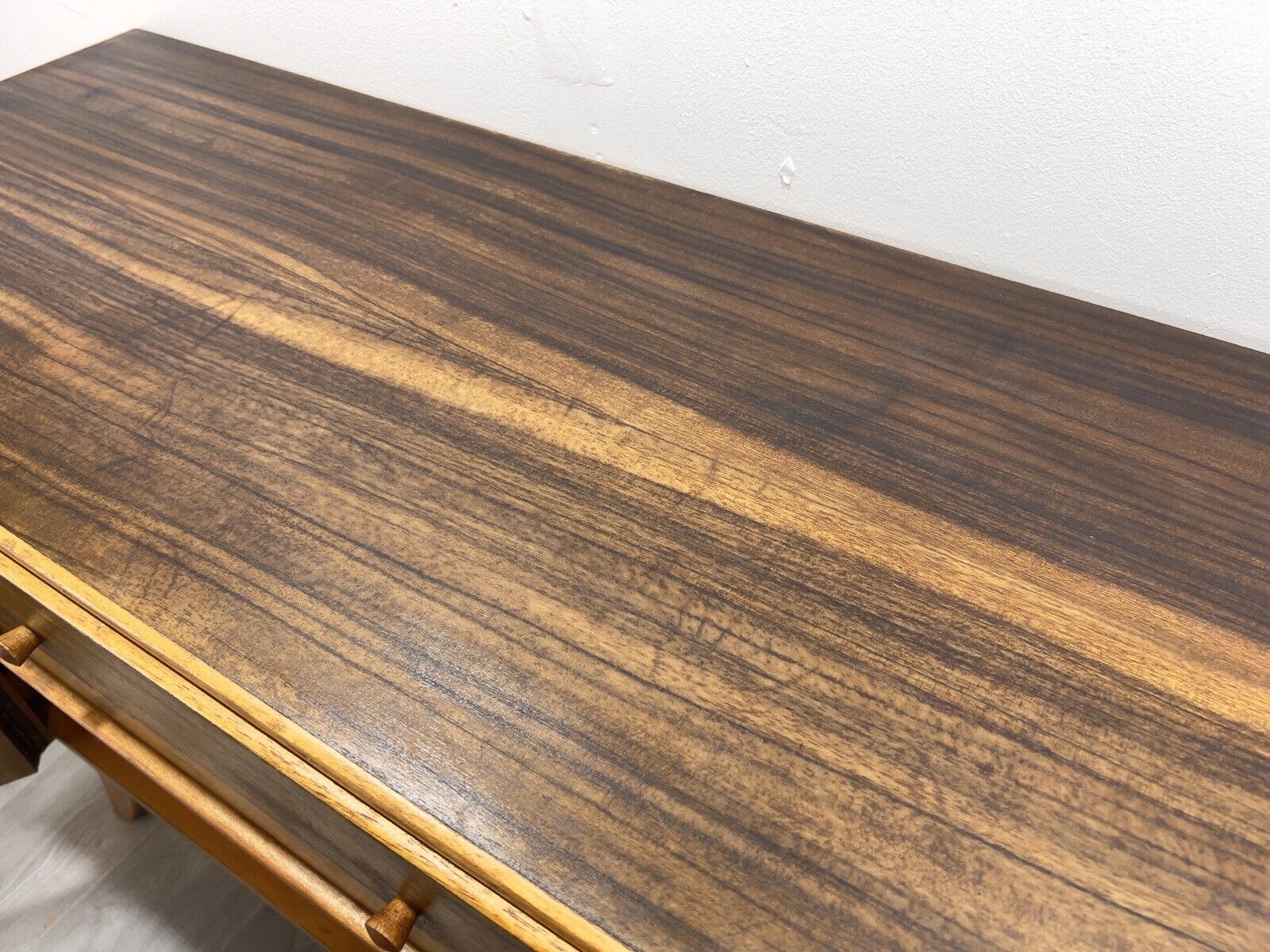 A Mid Century, Unusual Walnut / Zebra Sideboard