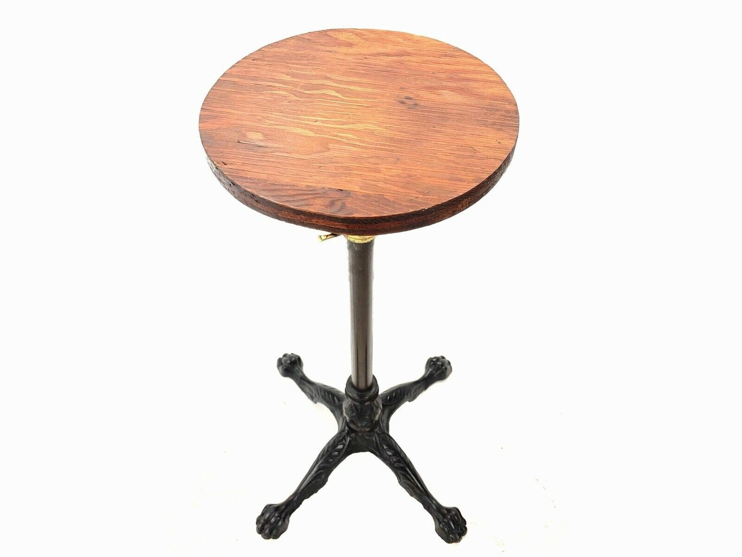 Telescopic Side Table / Occasional Table Table With Cast Iron Lion Paw Base