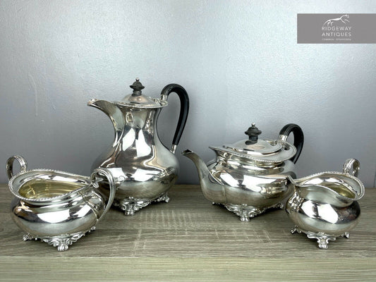 Silver 4 Piece Tea Set By Atkin Brothers, Sheffield 1927 - 1,848g