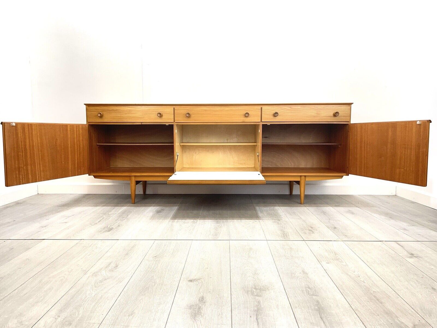 A Vintage Ash, Long Sideboard / Credenza