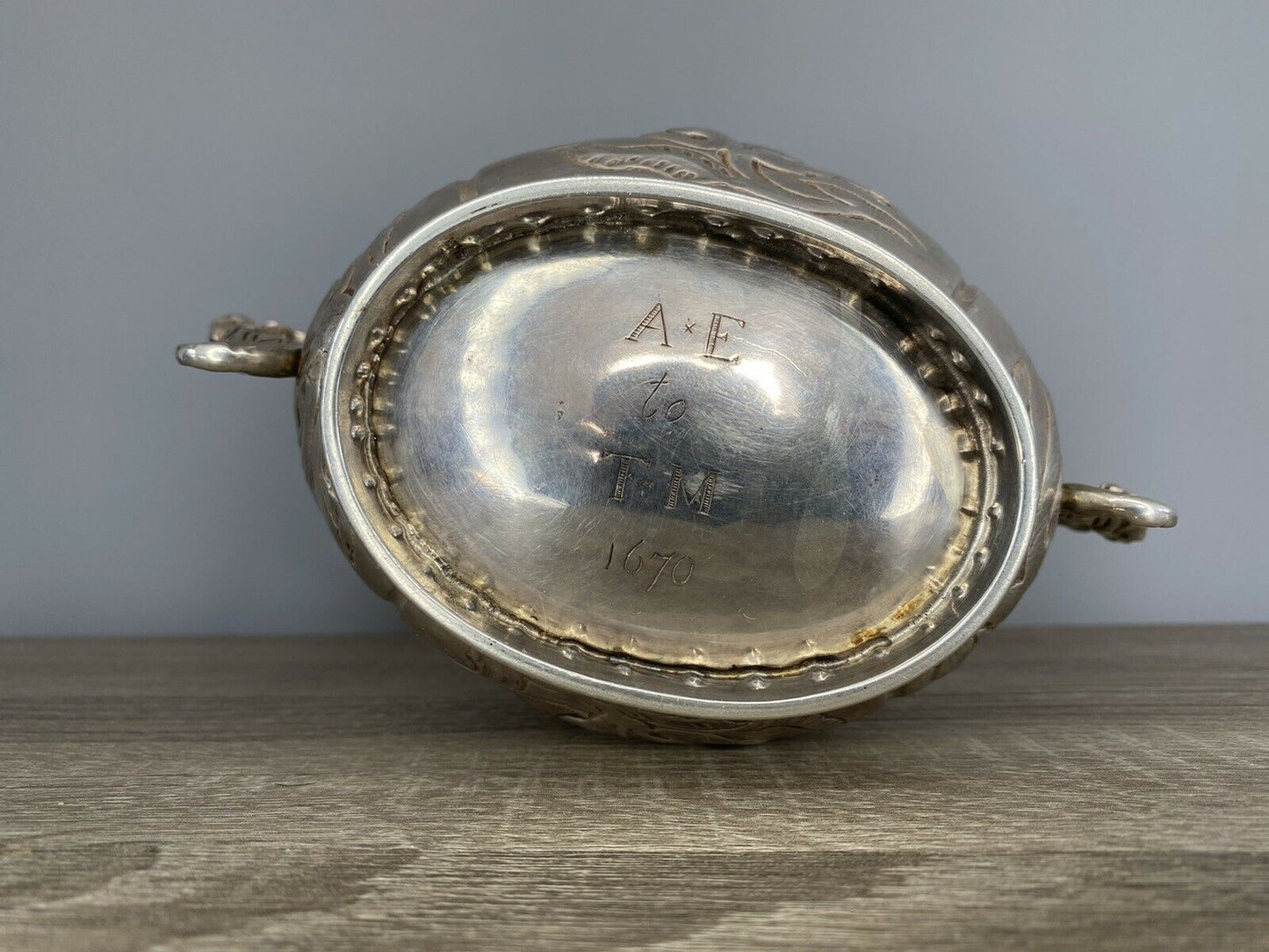 English 17th Century, Charles II Silver Bowl/Porringer