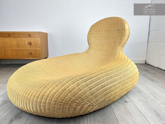 Carl Ojerstam for IKEA, Vintage Storvik Rattan Lounge Chair