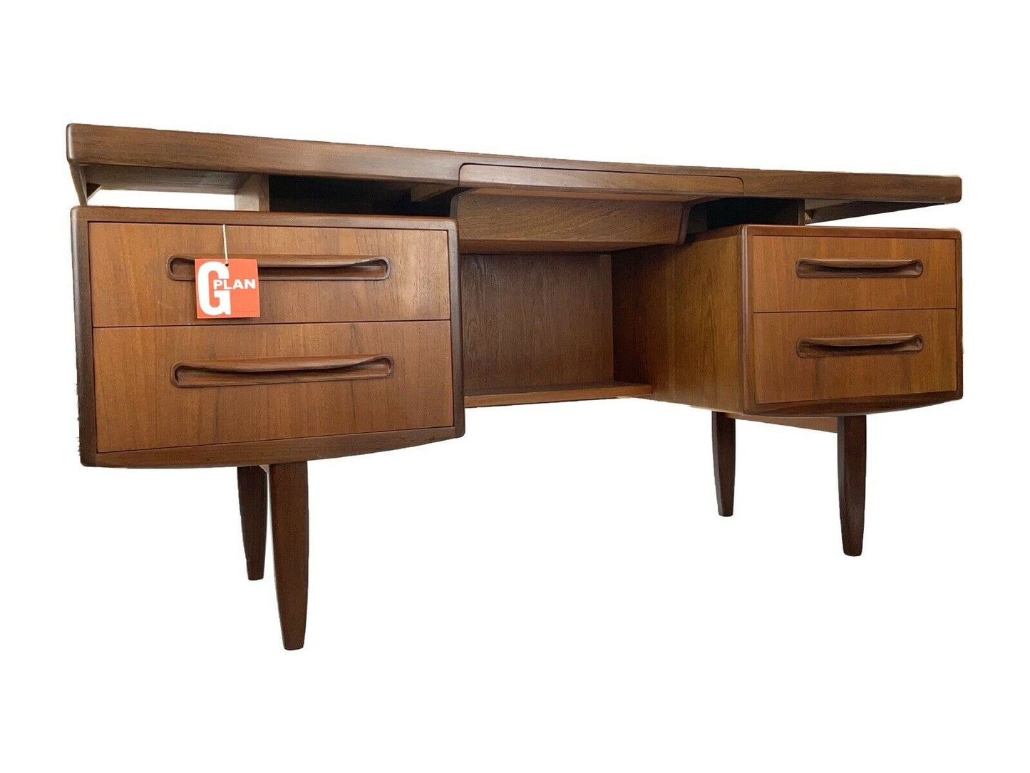 G Plan Fresco, Mid-Century Modern, Teak Desk - V.B. Wilkins