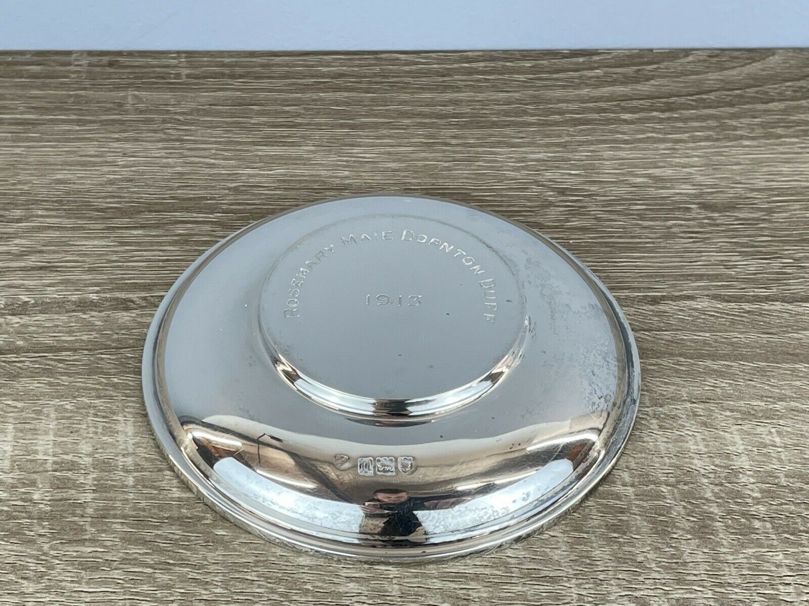 Silver Saucer By Holland, Aldwinckle & Slater, London 1928