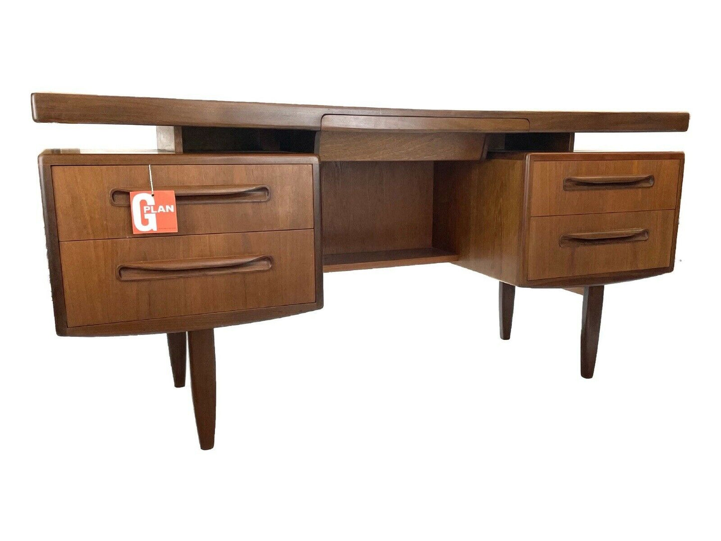 G Plan Fresco, Mid-Century Modern, Teak Desk - V.B. Wilkins