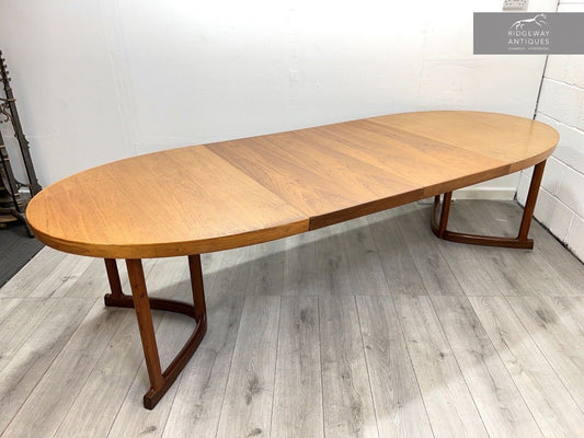 CJ Rosengaarden, Mid Century Danish Teak Extending Dining Table