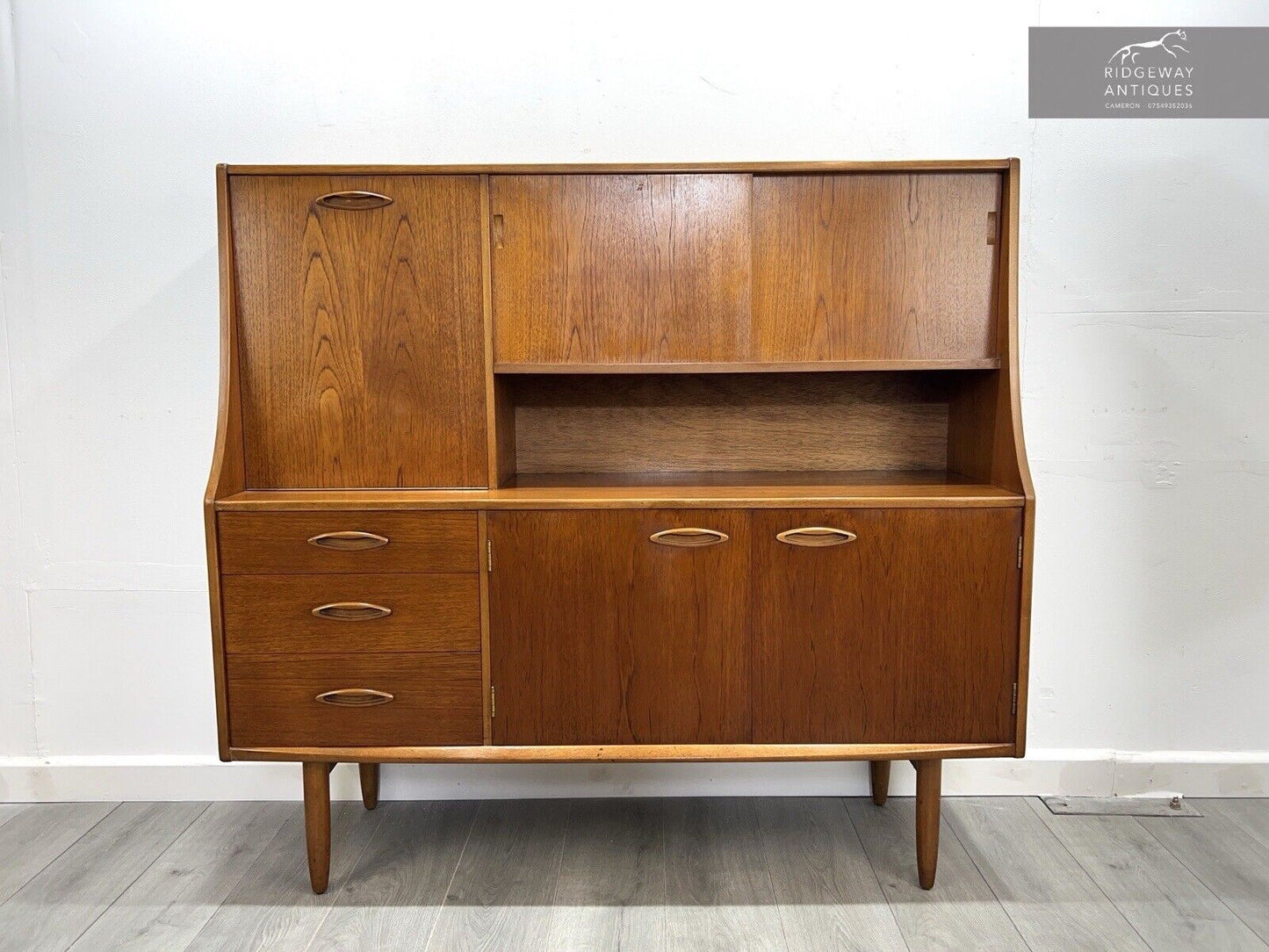 Jentique, Vintage Teak Highboard / High Sideboard
