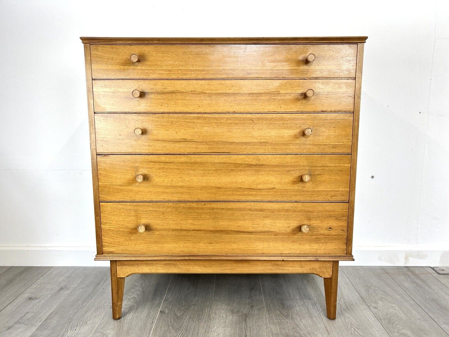 Alfred Cox, Vintage Walnut Chest of Drawers