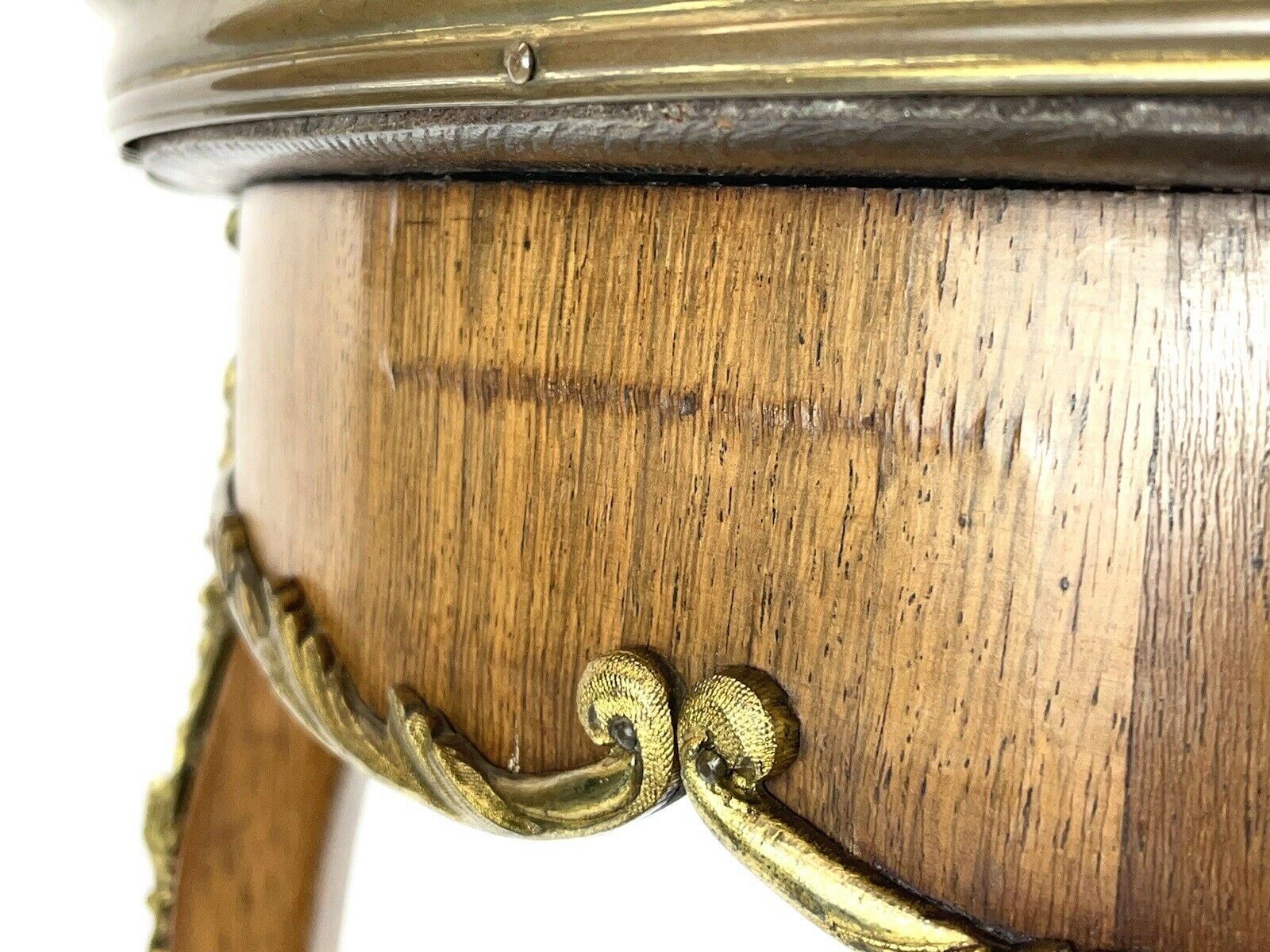19th Century, French, Marble Top & Ormolu, Walnut Occasional Table