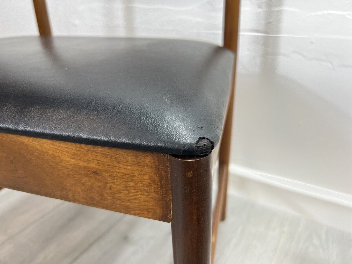 Mcintosh, Set of 6, Mid Century Teak Dining Chairs Including 2 Carvers