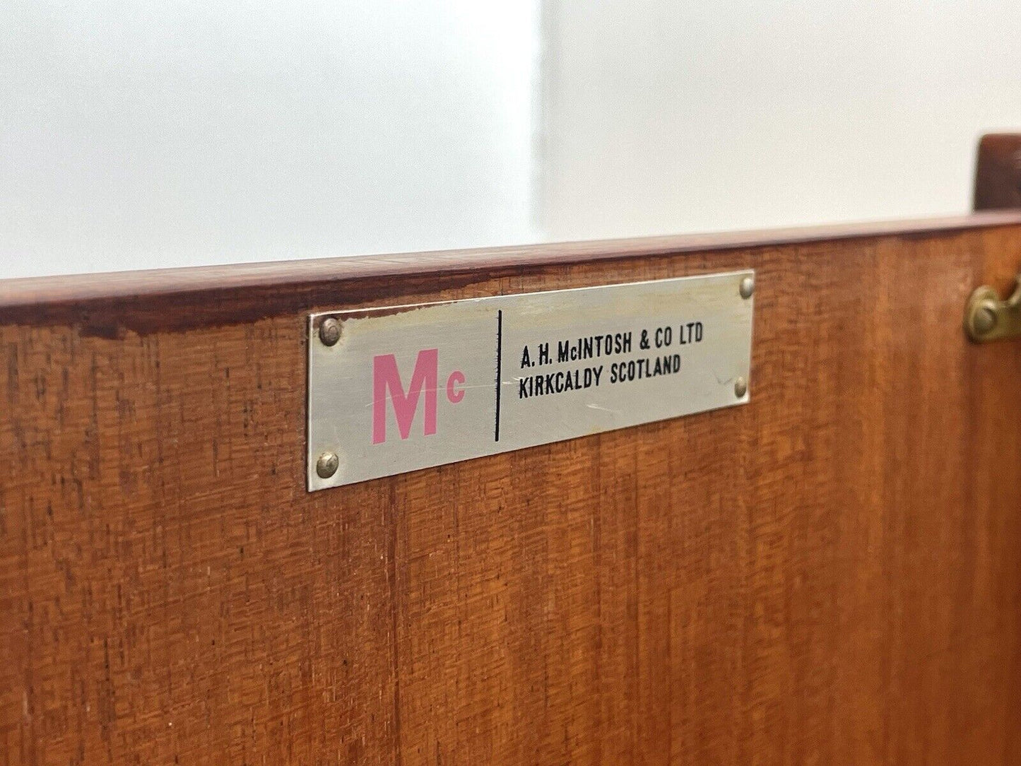 Mcintosh Dunfermline, Mid Century Red Mahogany Sideboard