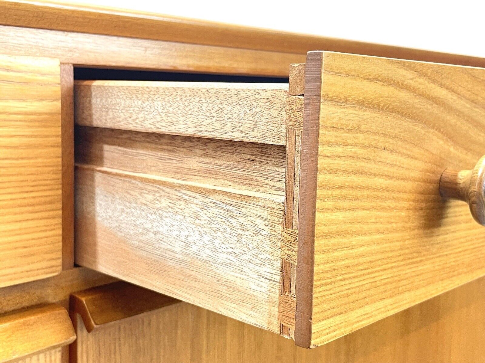A Vintage Ash, Long Sideboard / Credenza