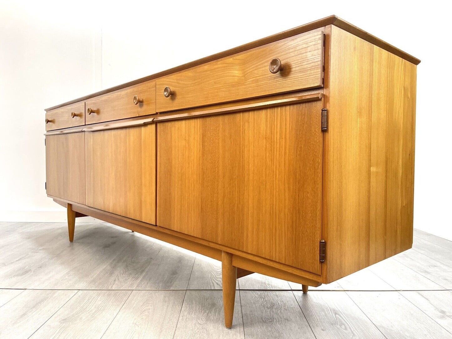A Vintage Ash, Long Sideboard / Credenza