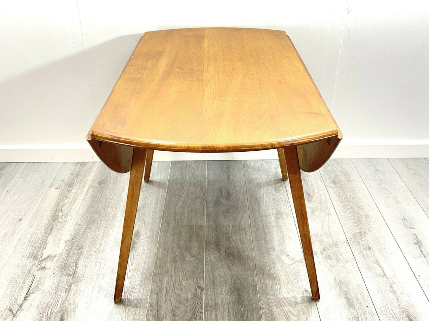 Ercol Model 384, Retro Drop Leaf Oval Dining Table