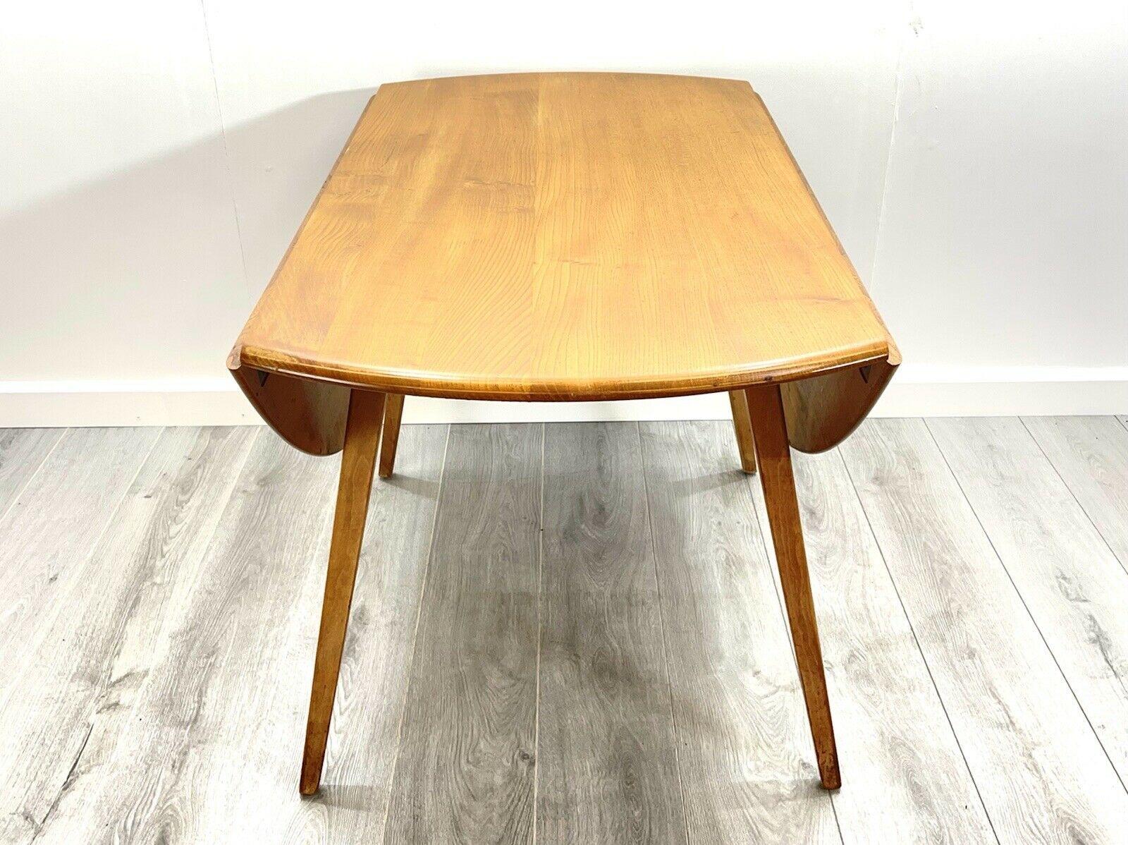Ercol Model 384, Retro Drop Leaf Oval Dining Table