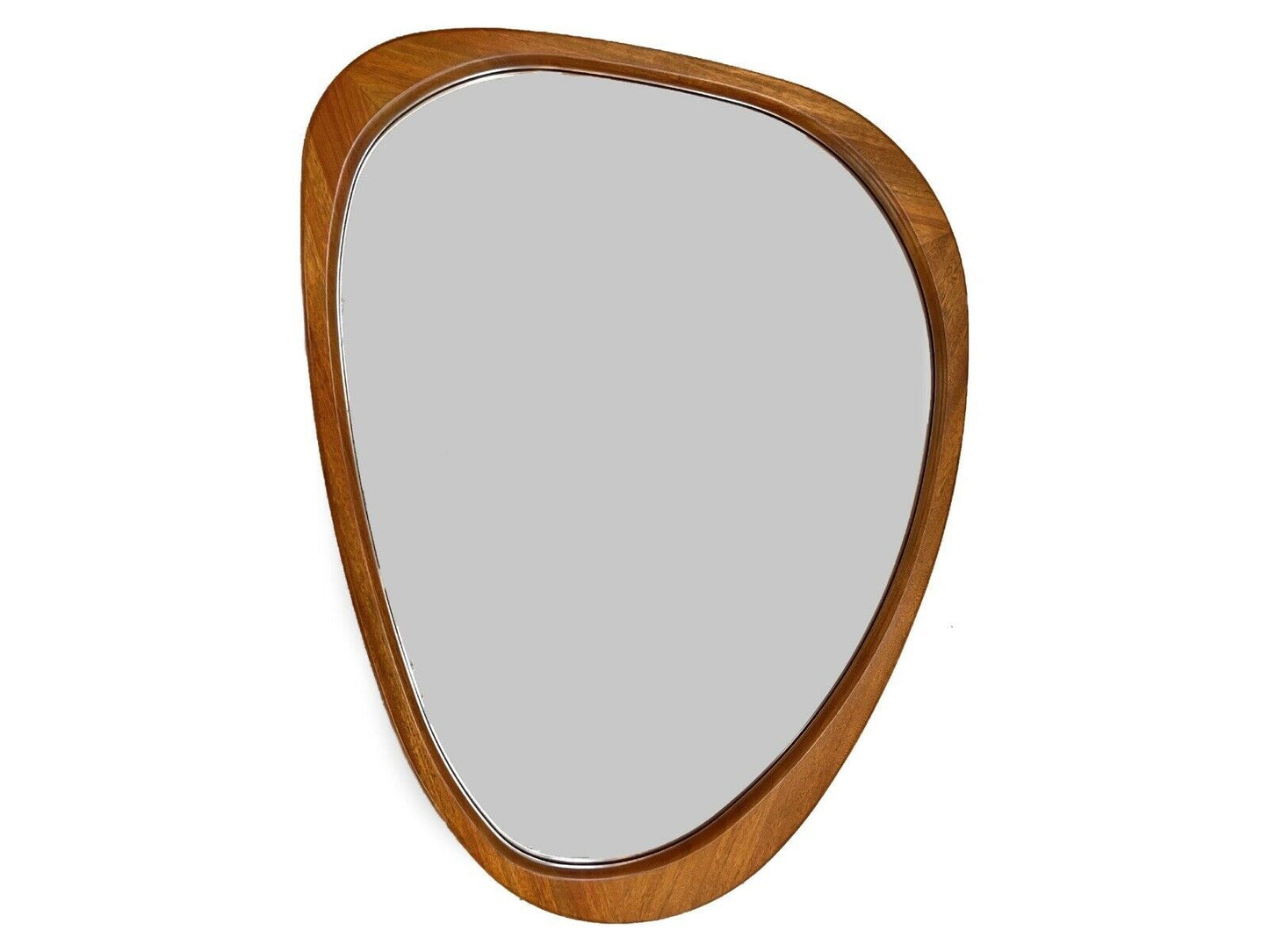 West Elm, Mid Century Acacia Framed Asymmetrical Wall Mirror