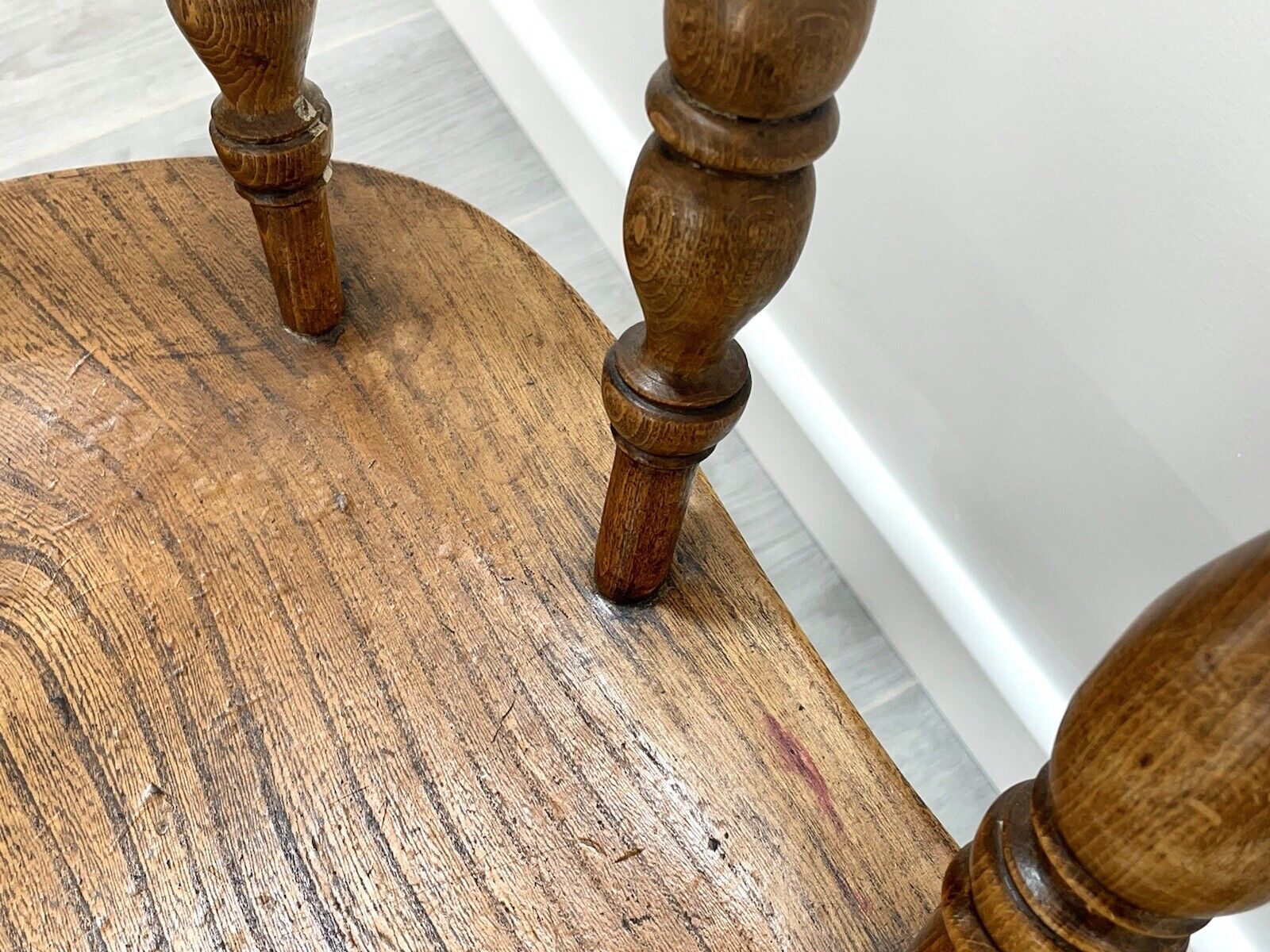 19th Century, Light Elm Smokers Chair