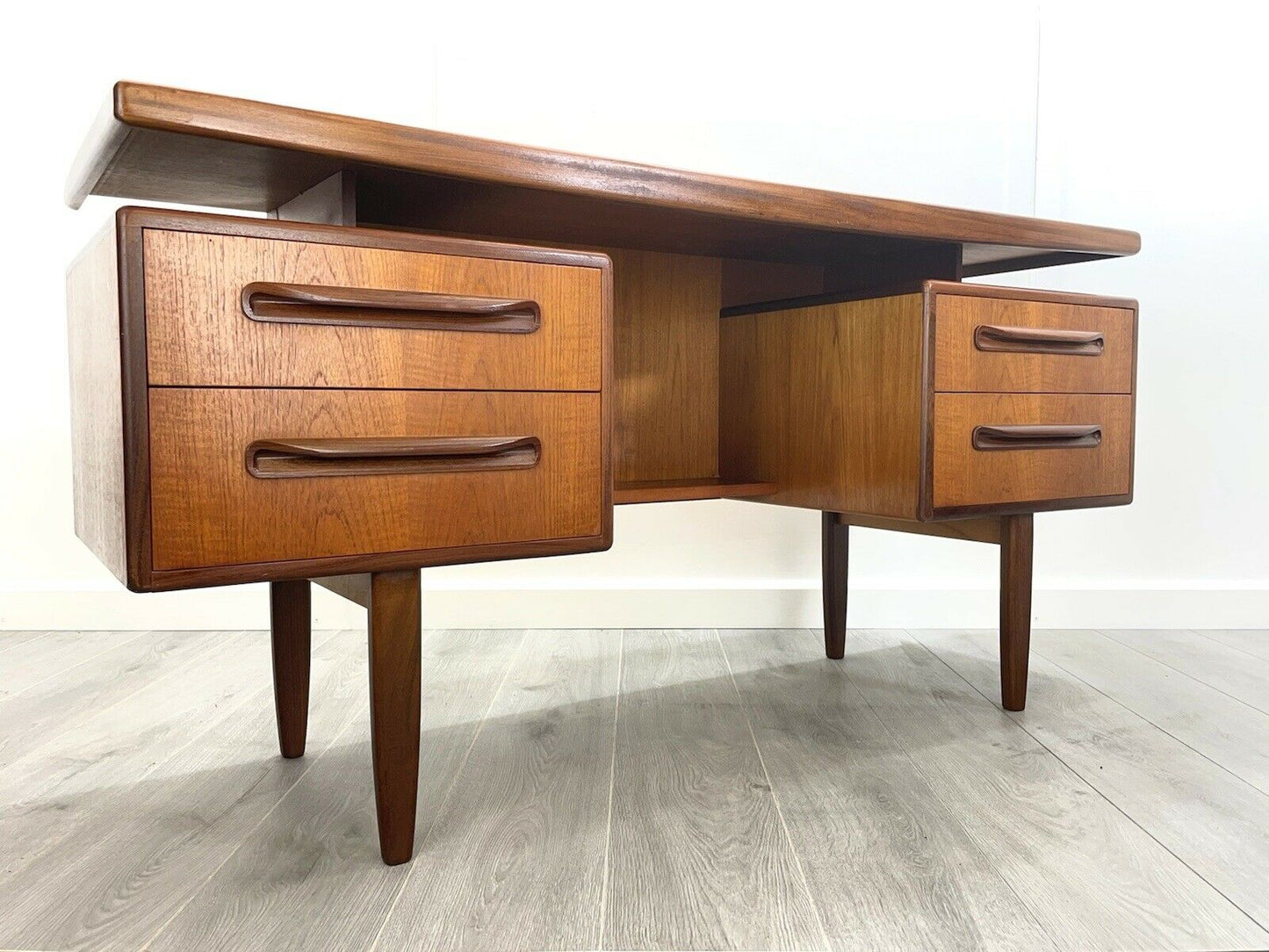 G Plan Fresco, Mid-Century Modern, Teak Desk - V. B. Wilkins