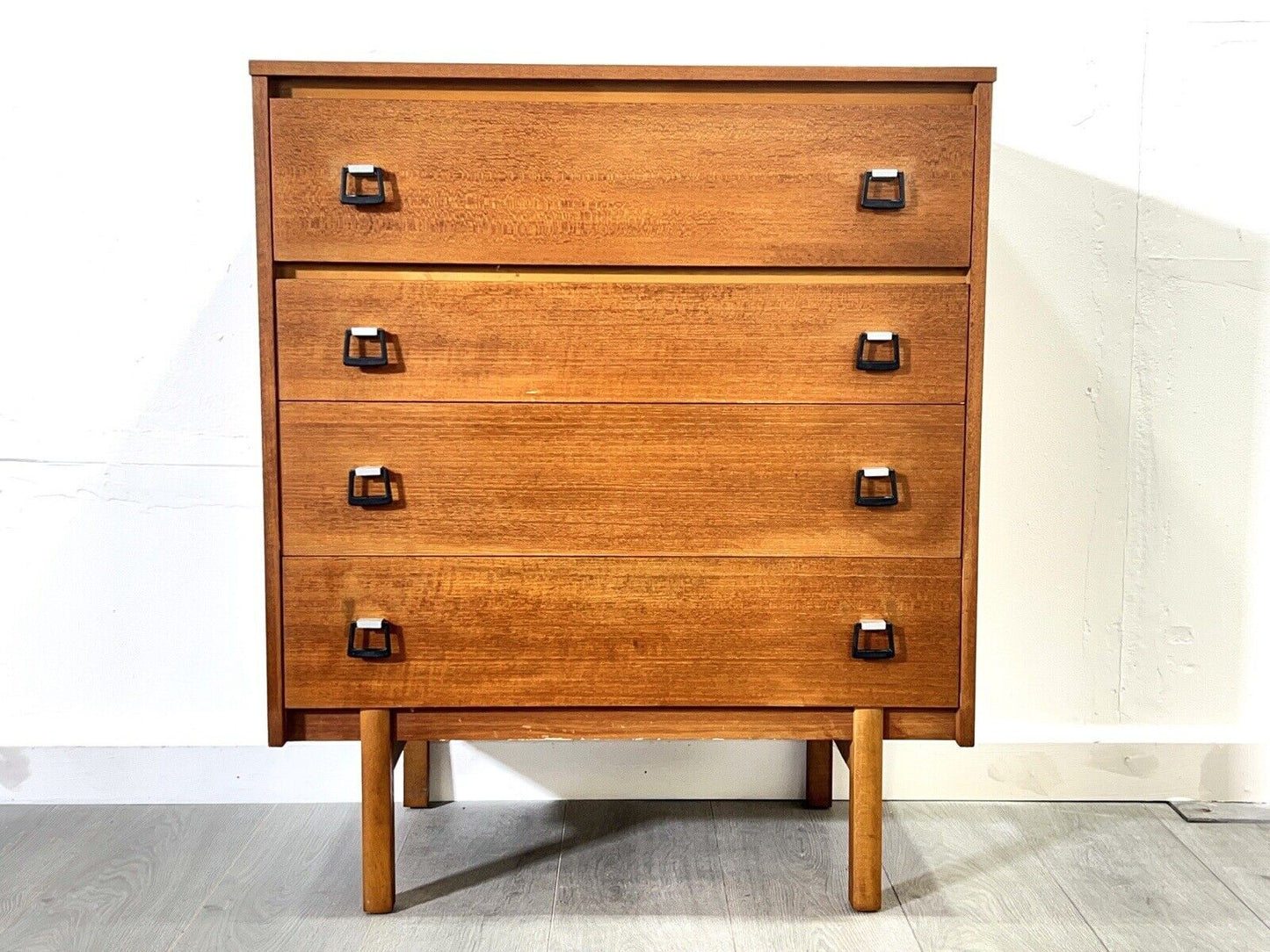 Symbol, Mid Century Teak Chest of 4 Drawers