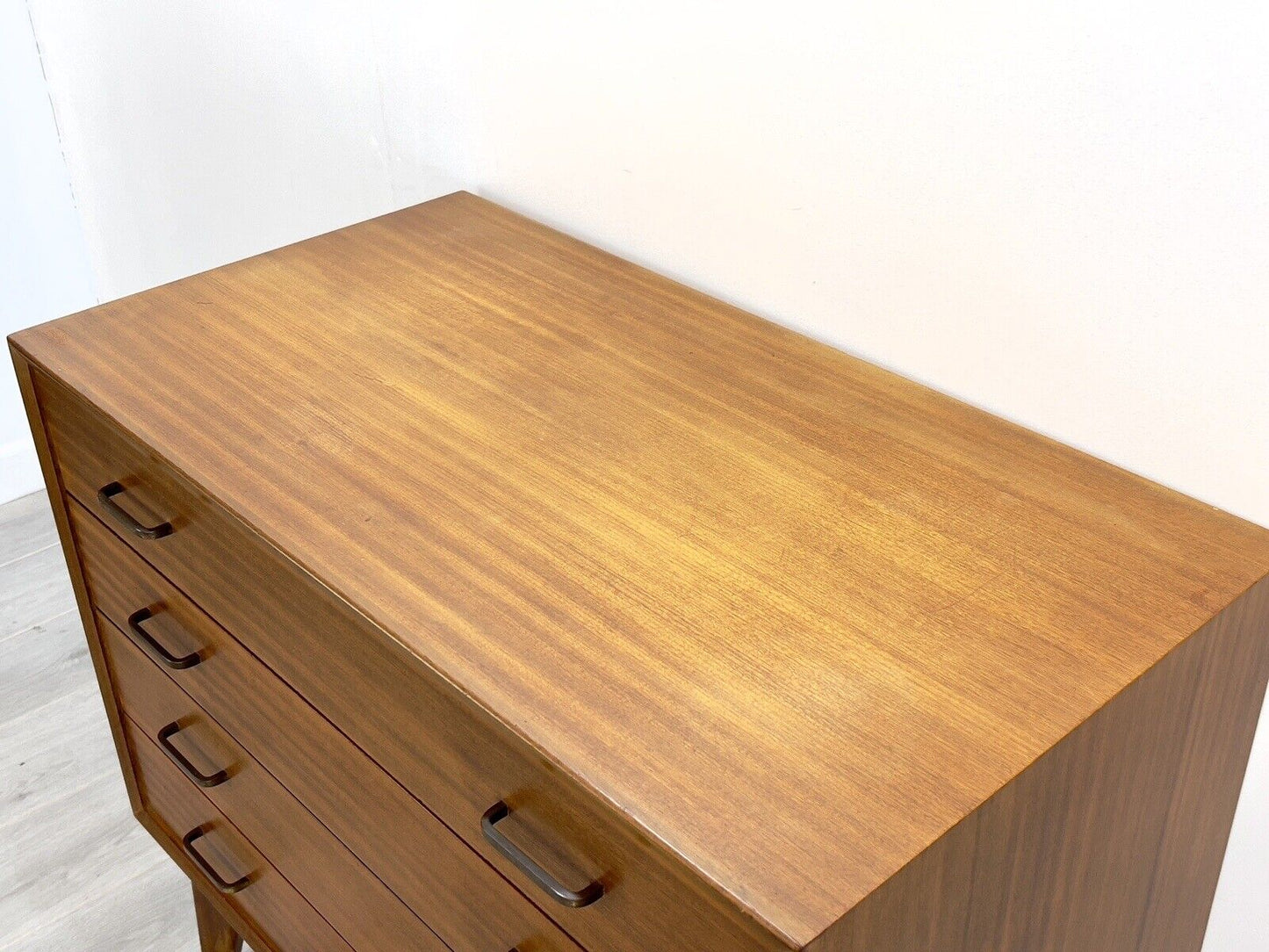 Mid Century Teak Chest of 4 Drawers