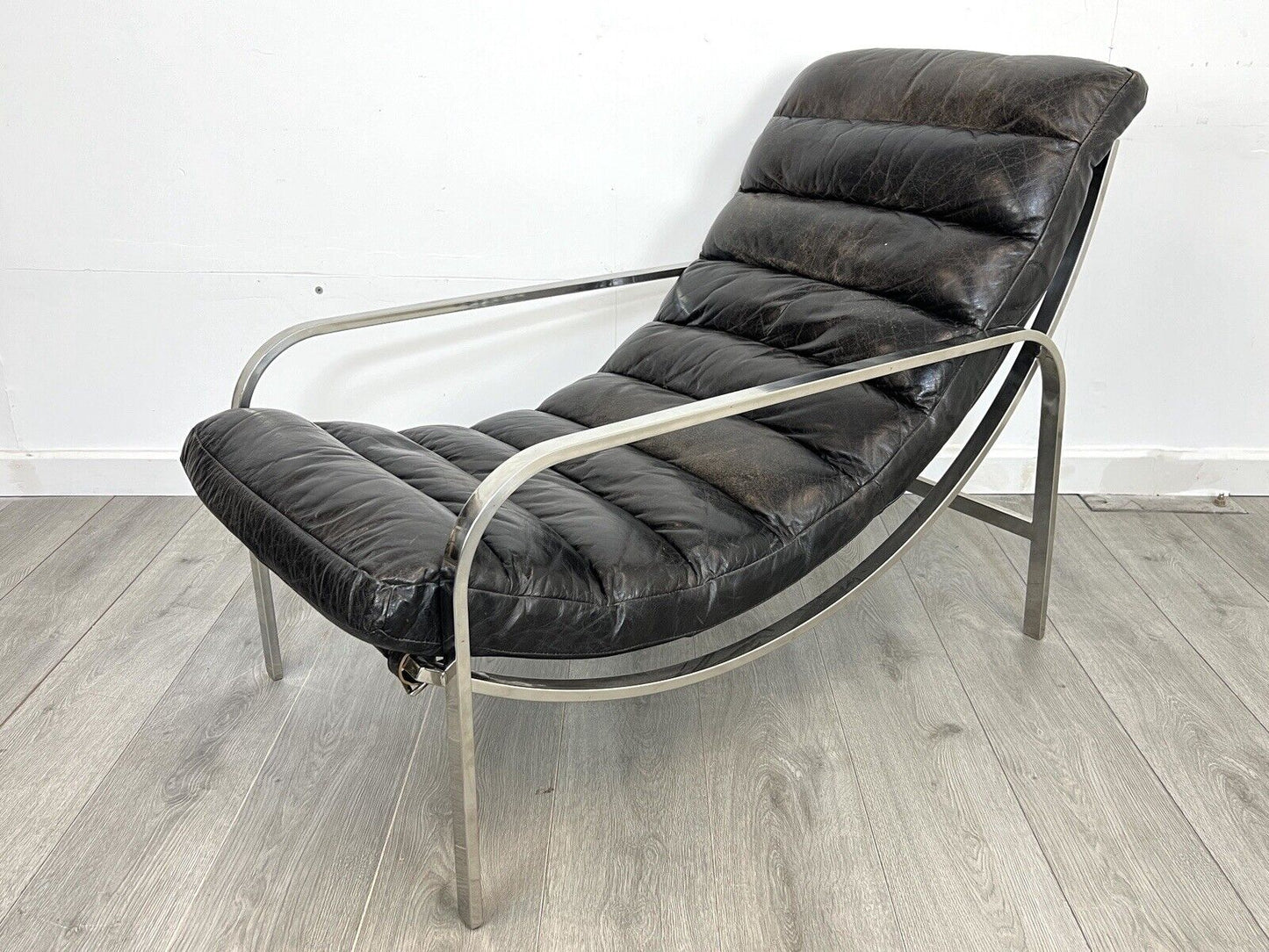 Halo Scott, Modern Leather and Chrome Accent / Lounge Chair for John Lewis