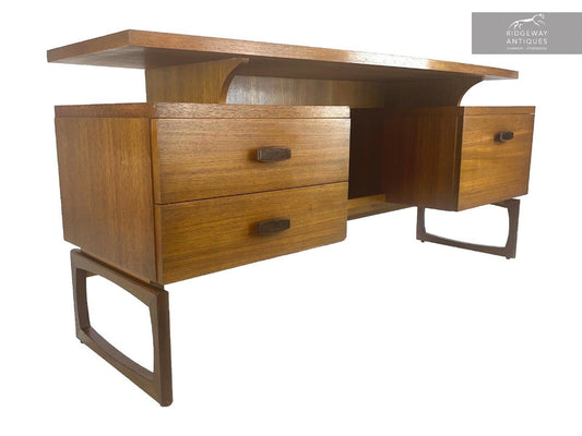 G Plan Quadrille, Mid Century Modern Teak Desk