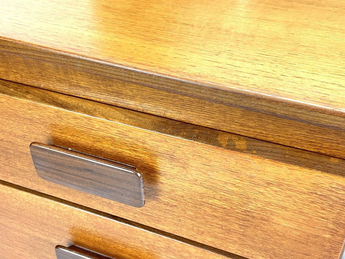 White and Newton, Retro Teak Dressing Table with Mirror
