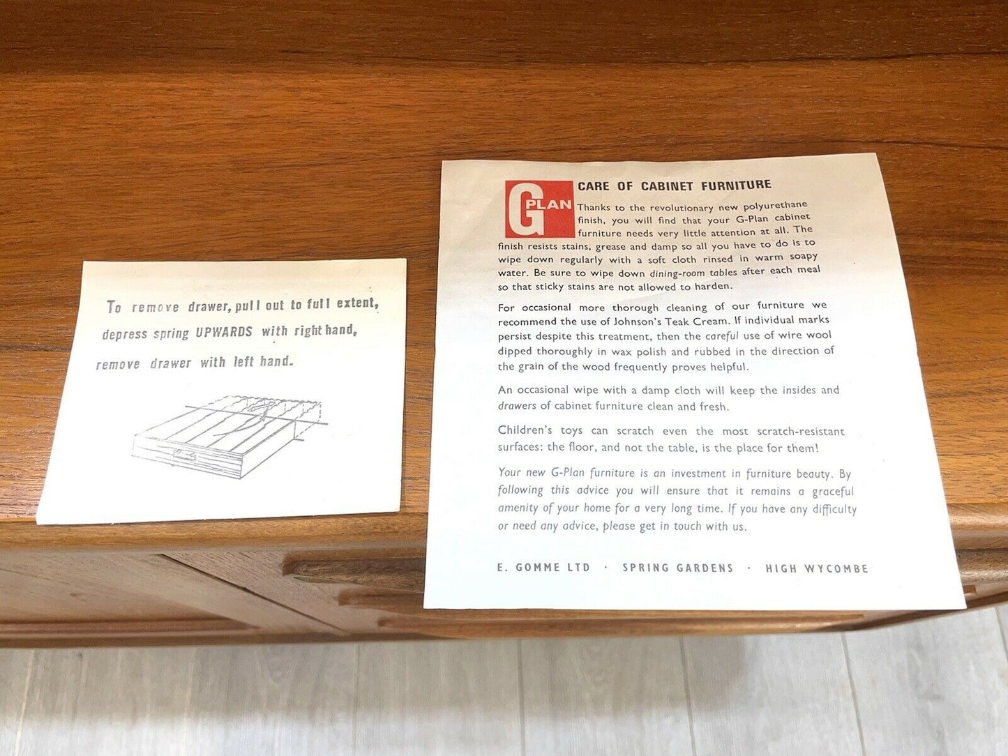 G Plan Fresco, Mid Century Teak & Rattan Highboard / Sideboard