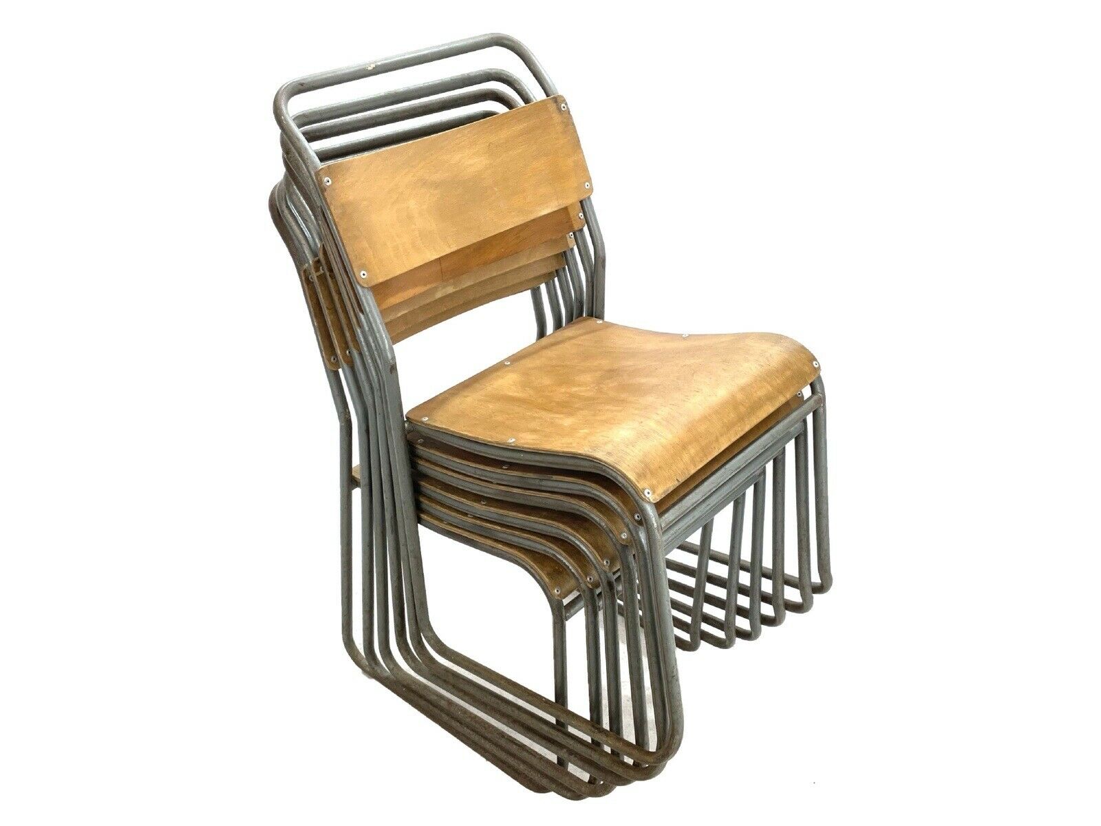 Sebel, Nest-A-Bye Stackable Plywood Chairs